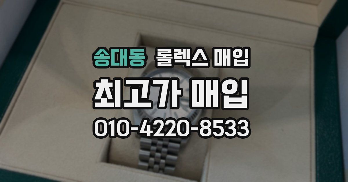 송대동 롤렉스 매입