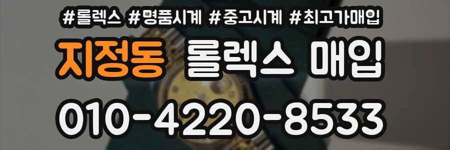 지정동 롤렉스 매입