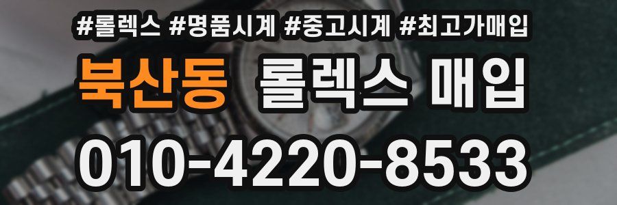 북산동 롤렉스 매입