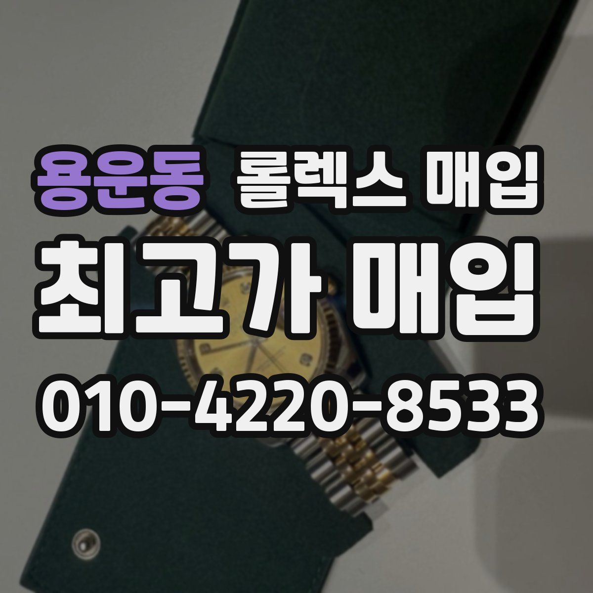 용운동 롤렉스 매입