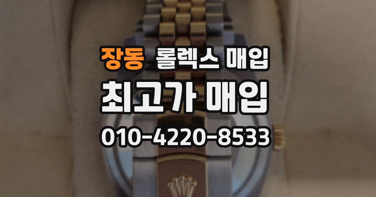 장동 롤렉스 매입