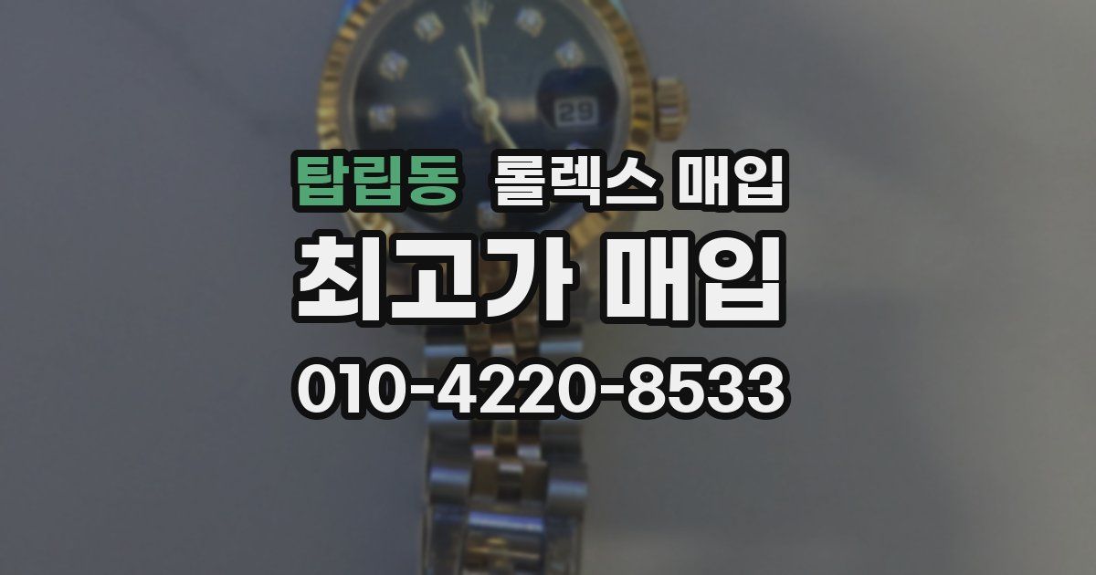탑립동 롤렉스 매입