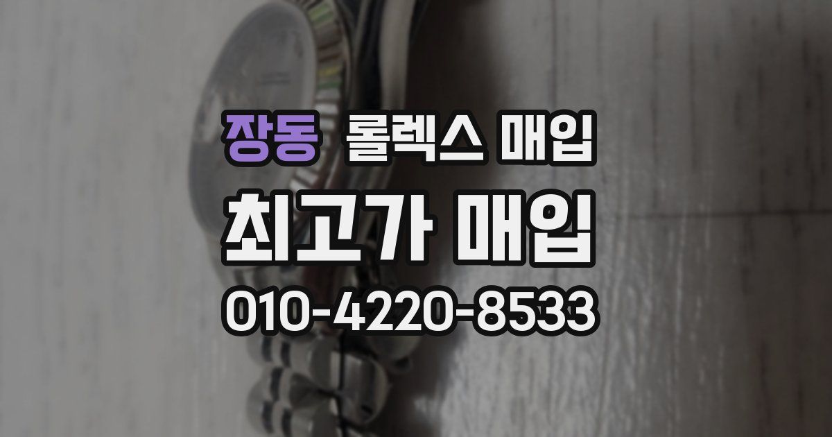 장동 롤렉스 매입