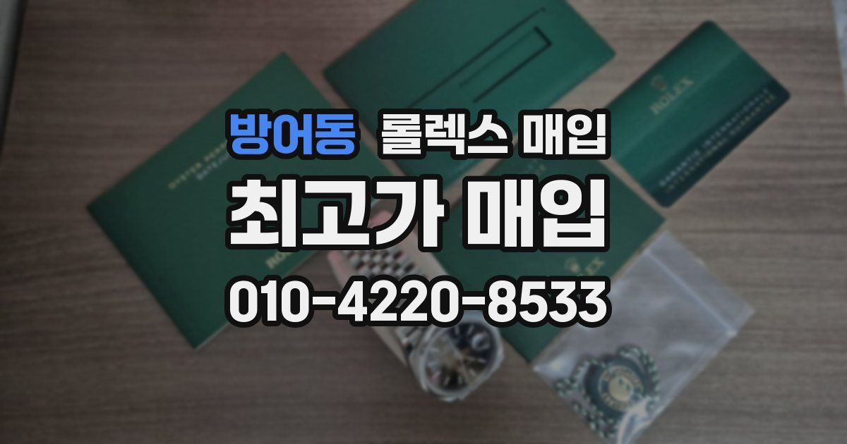 방어동 롤렉스 매입