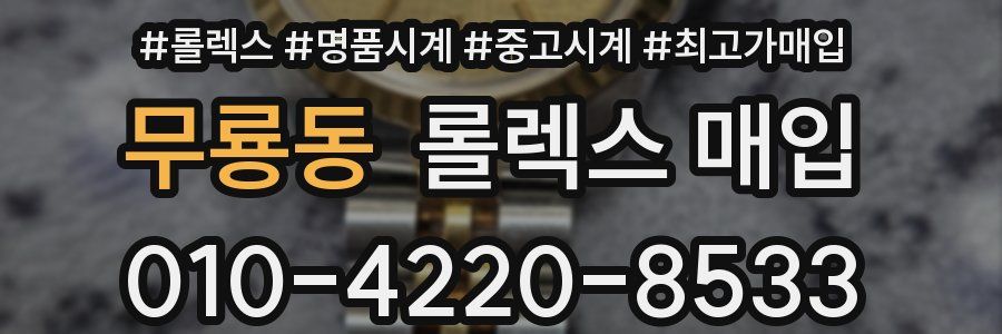 무룡동 롤렉스 매입