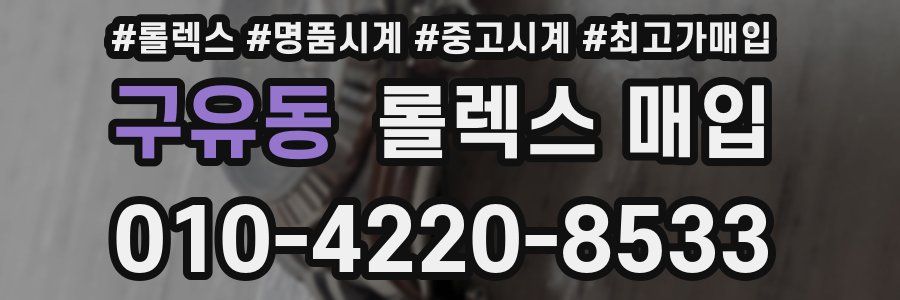 구유동 롤렉스 매입