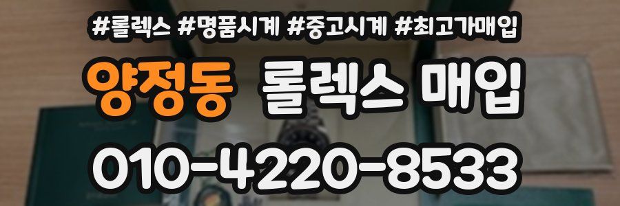 양정동 롤렉스 매입