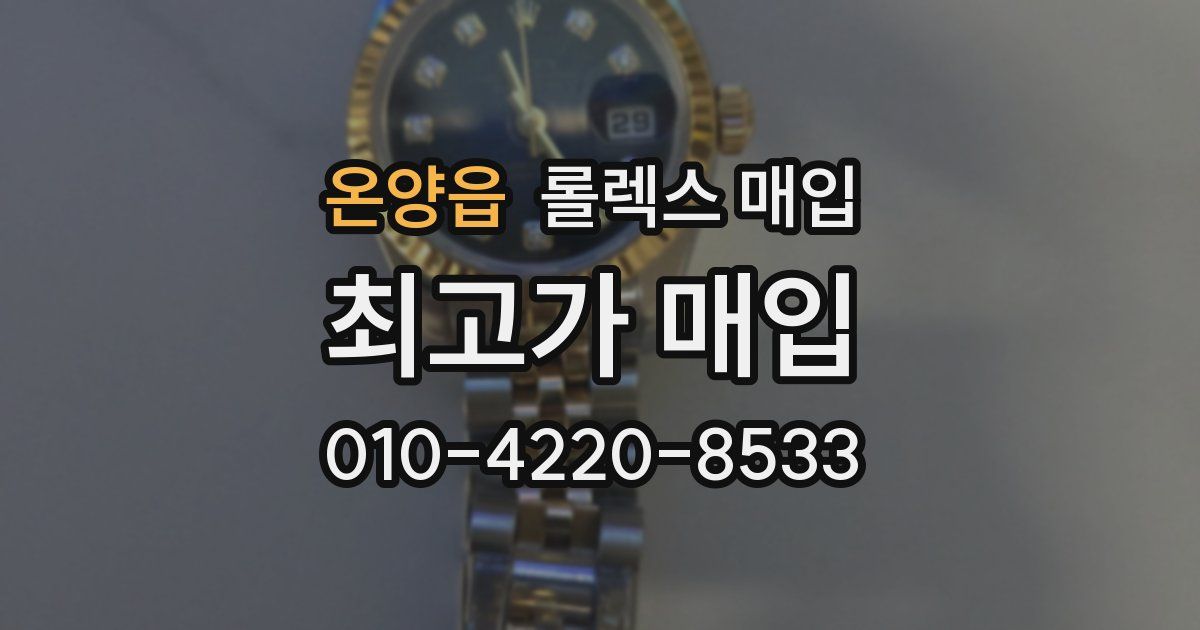 온양읍 롤렉스 매입
