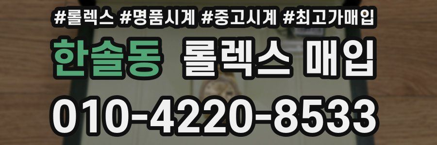 한솔동 롤렉스 매입