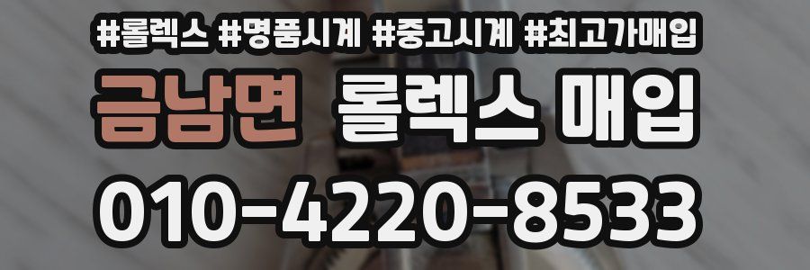 금남면 롤렉스 매입