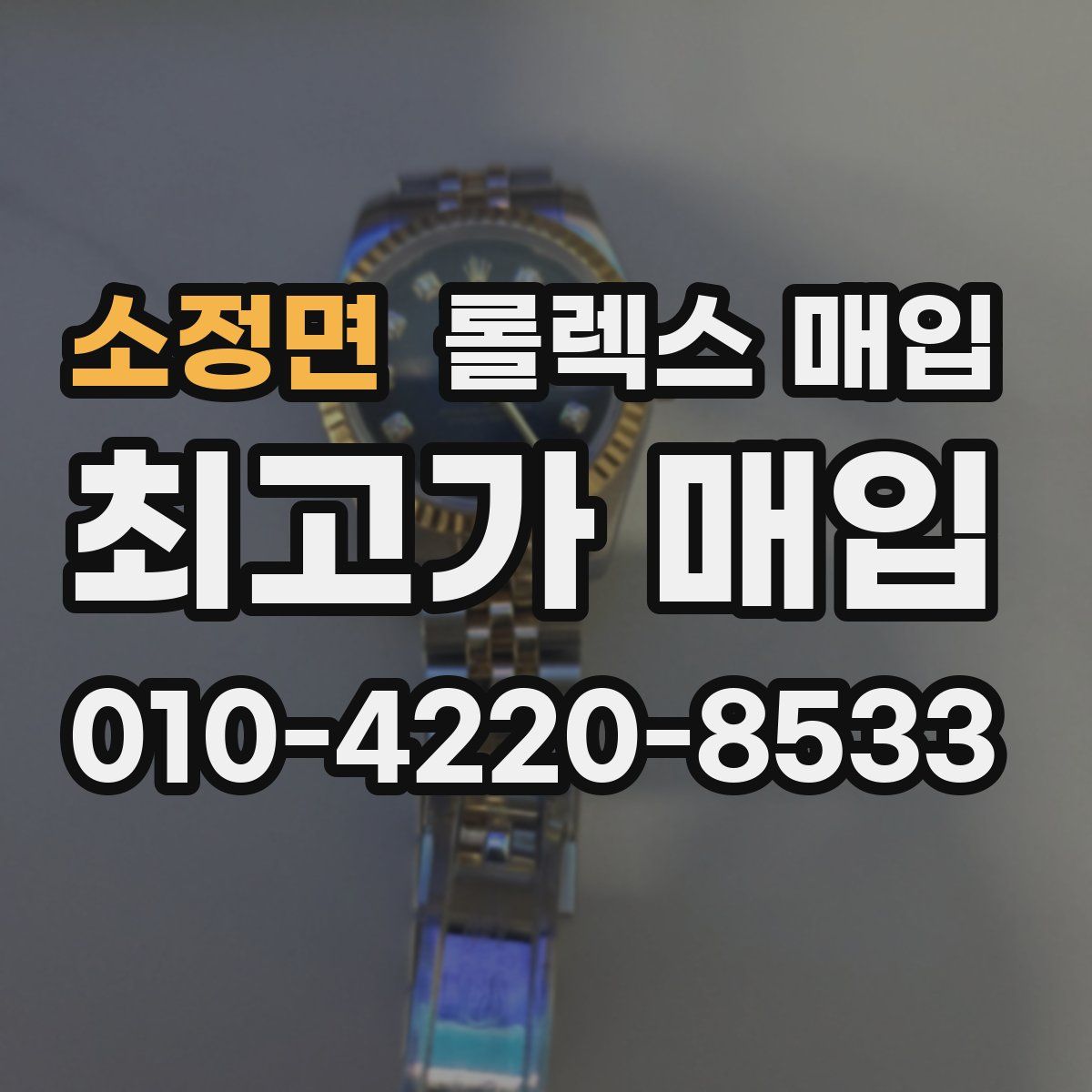 소정면 롤렉스 매입
