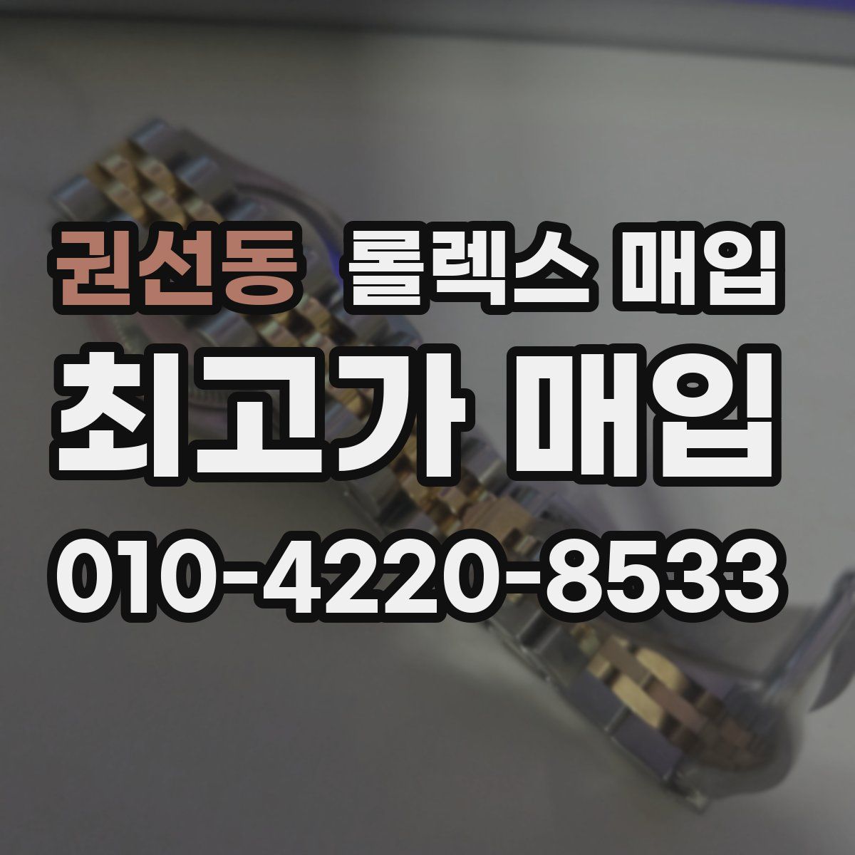 권선동 롤렉스 매입