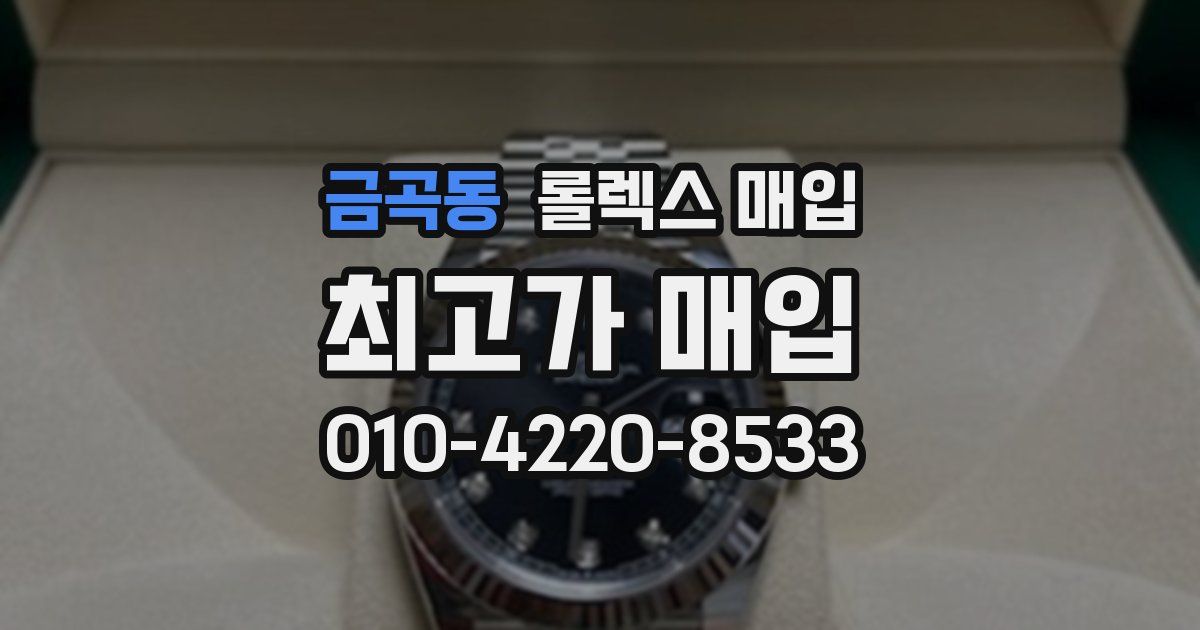 금곡동 롤렉스 매입