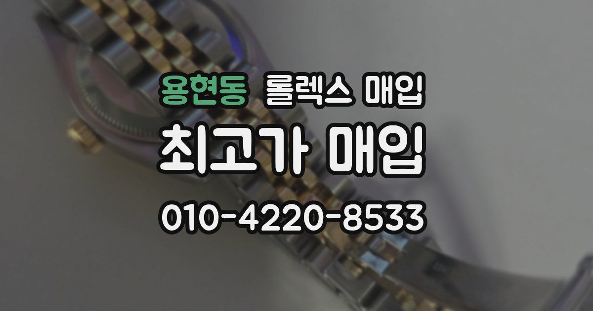 용현동 롤렉스 매입