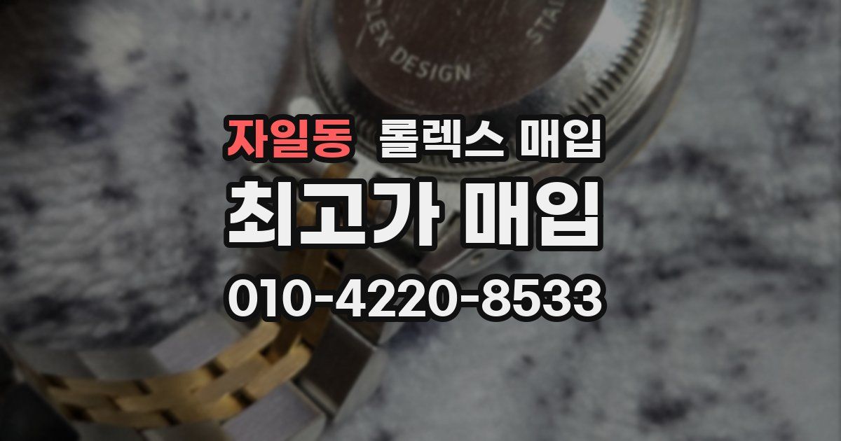 자일동 롤렉스 매입