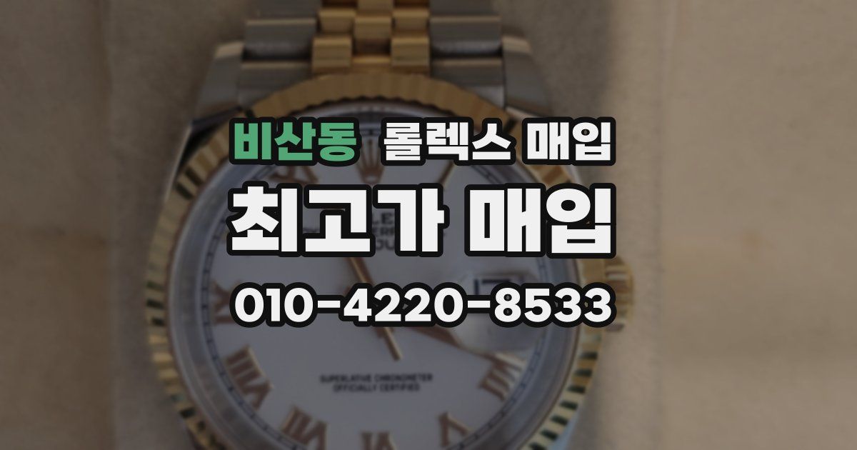 비산동 롤렉스 매입