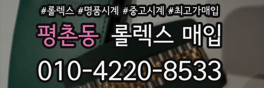 평촌동 롤렉스 매입