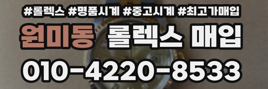원미동 롤렉스 매입