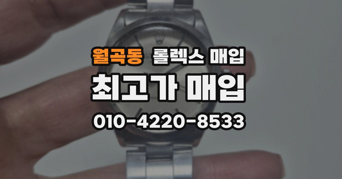 월곡동 롤렉스 매입