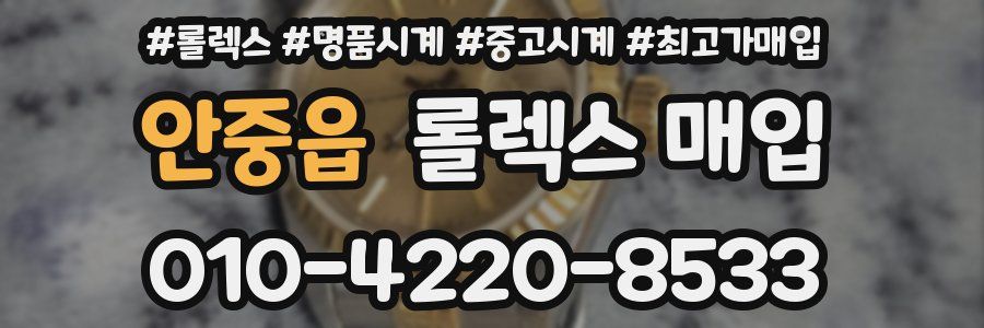 안중읍 롤렉스 매입