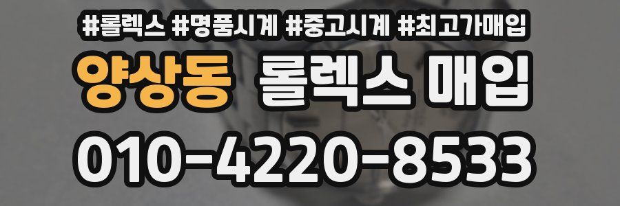 양상동 롤렉스 매입