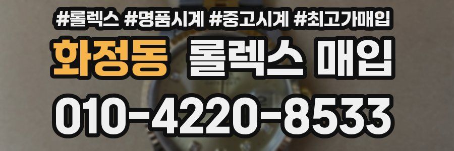 화정동 롤렉스 매입