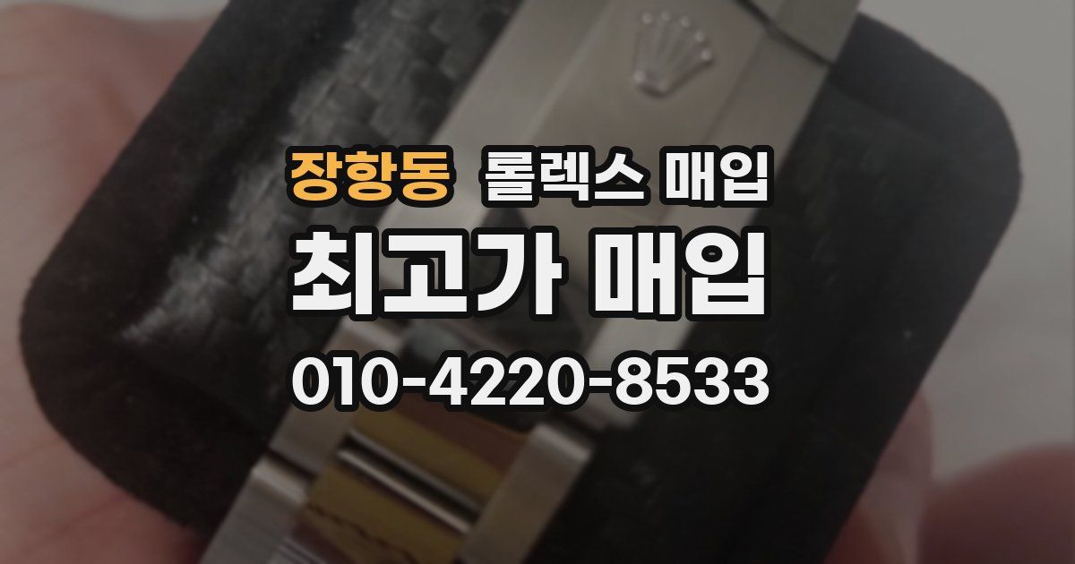 장항동 롤렉스 매입
