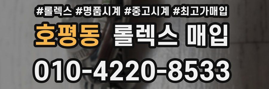 호평동 롤렉스 매입