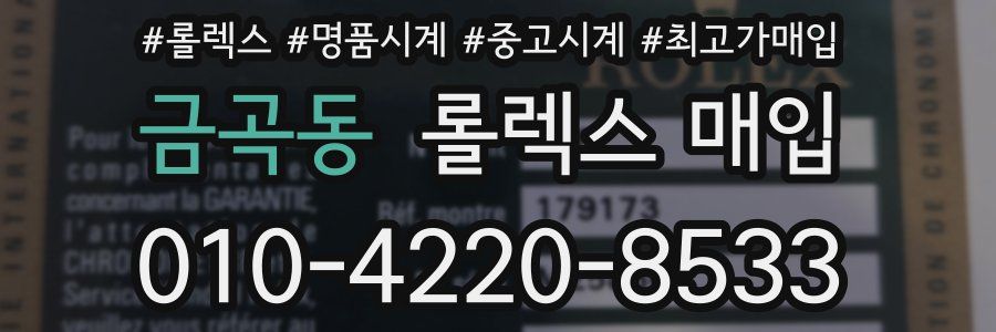 금곡동 롤렉스 매입