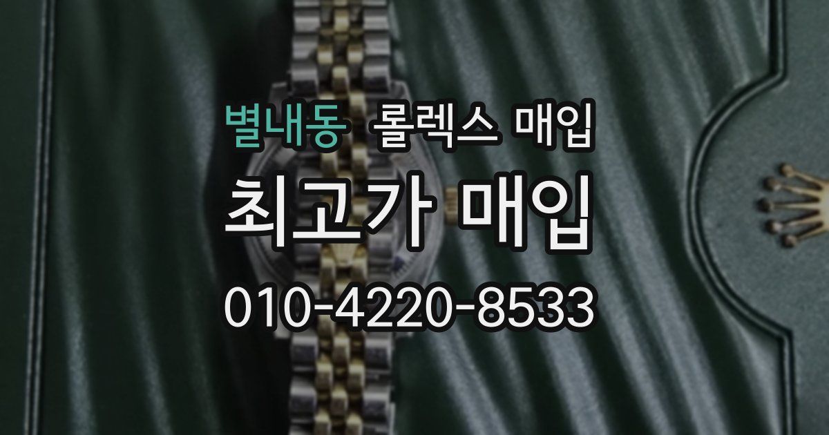 별내동 롤렉스 매입