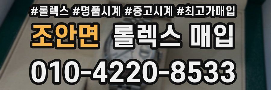조안면 롤렉스 매입