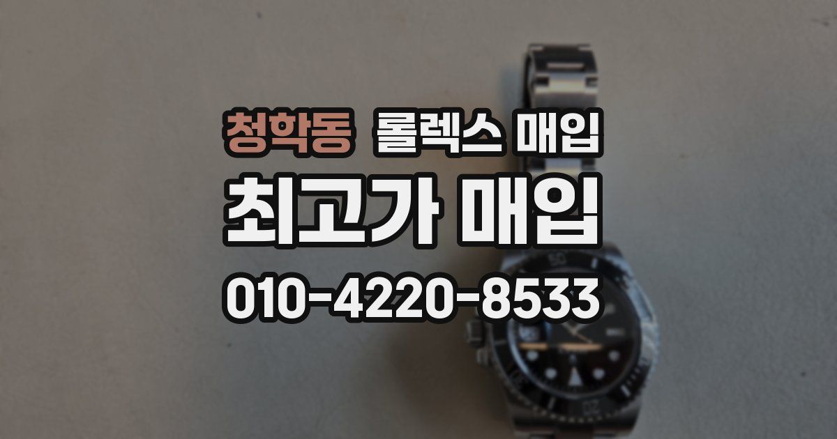 청학동 롤렉스 매입