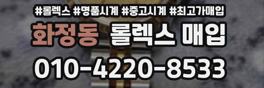 화정동 롤렉스 매입