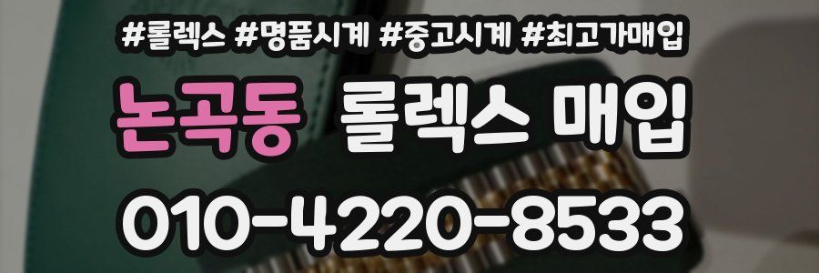 논곡동 롤렉스 매입