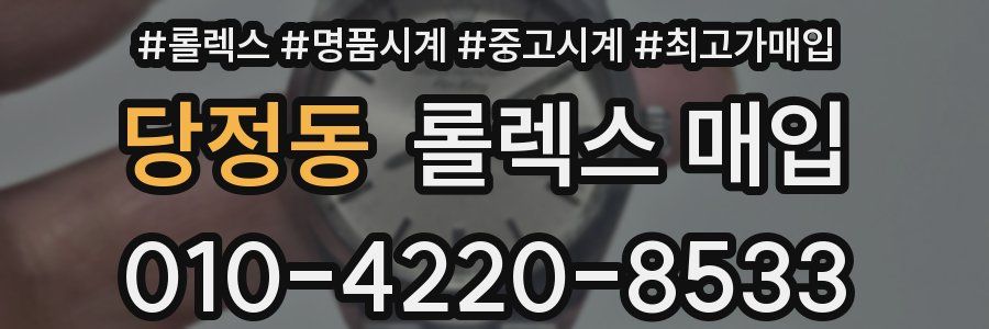당정동 롤렉스 매입