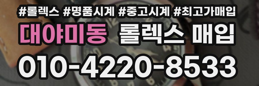 대야미동 롤렉스 매입