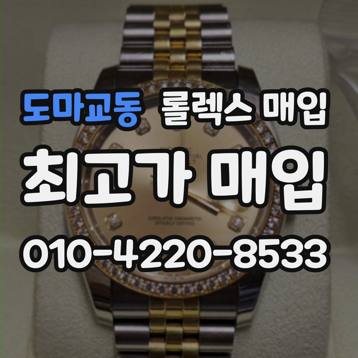 도마교동 롤렉스 매입