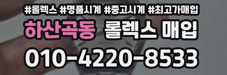 하산곡동 롤렉스 매입
