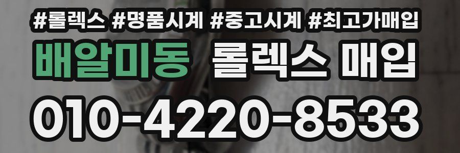 배알미동 롤렉스 매입