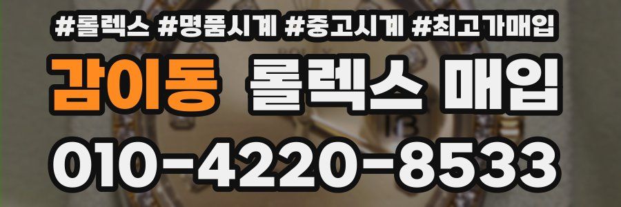 감이동 롤렉스 매입