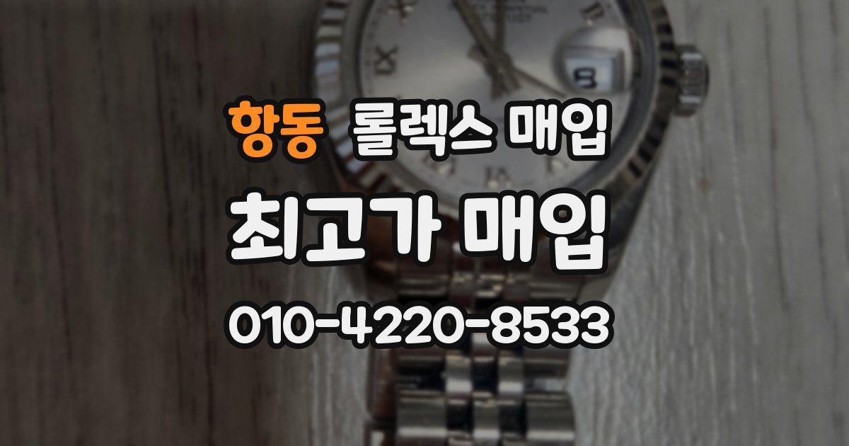 항동 롤렉스 매입
