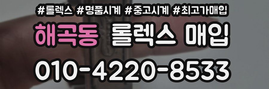 해곡동 롤렉스 매입