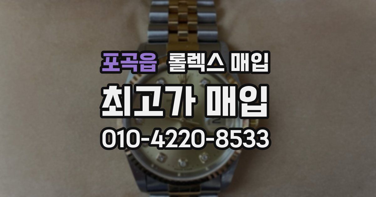 포곡읍 롤렉스 매입