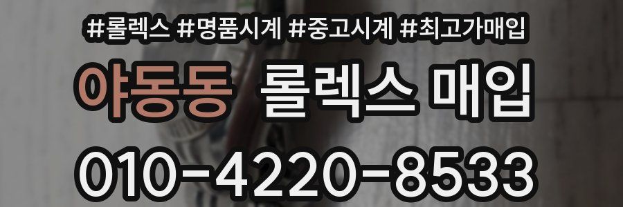 야동동 롤렉스 매입