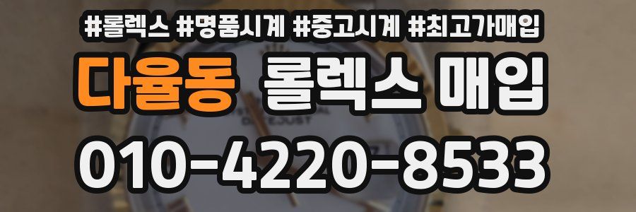 다율동 롤렉스 매입