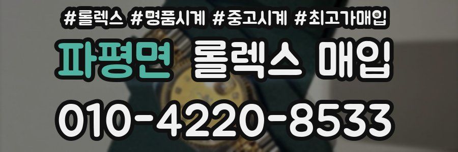 파평면 롤렉스 매입