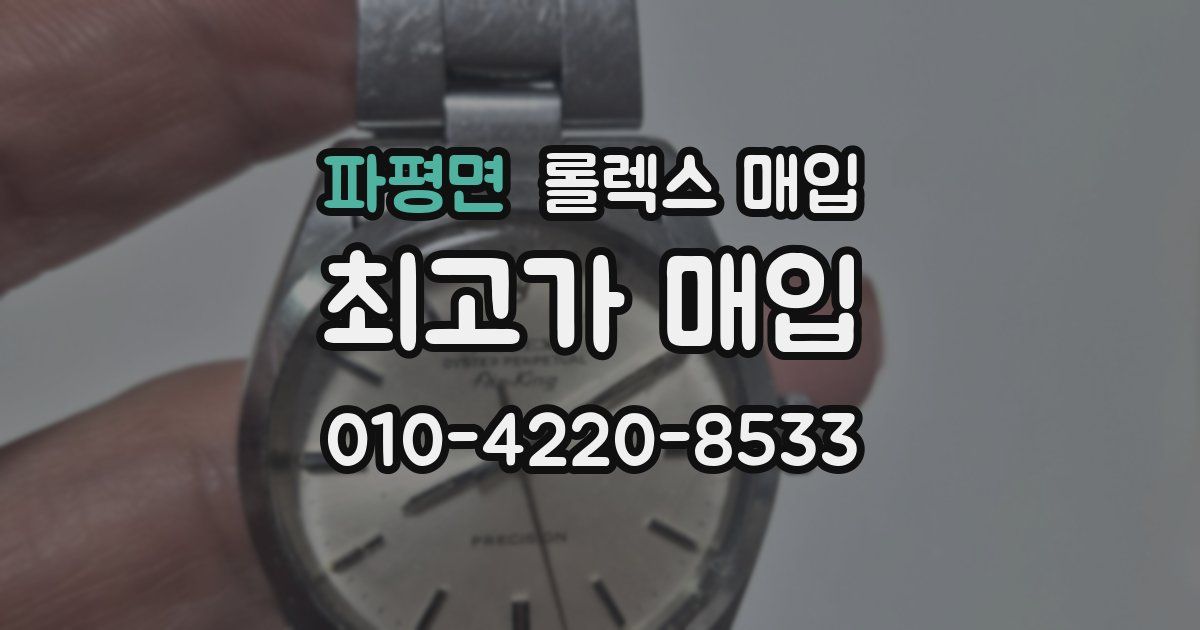 파평면 롤렉스 매입