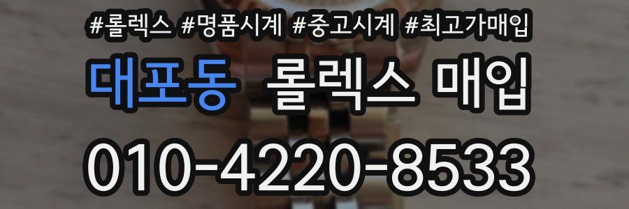 대포동 롤렉스 매입