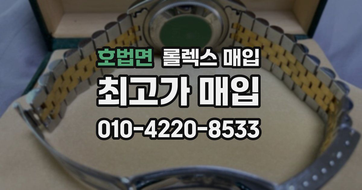 호법면 롤렉스 매입