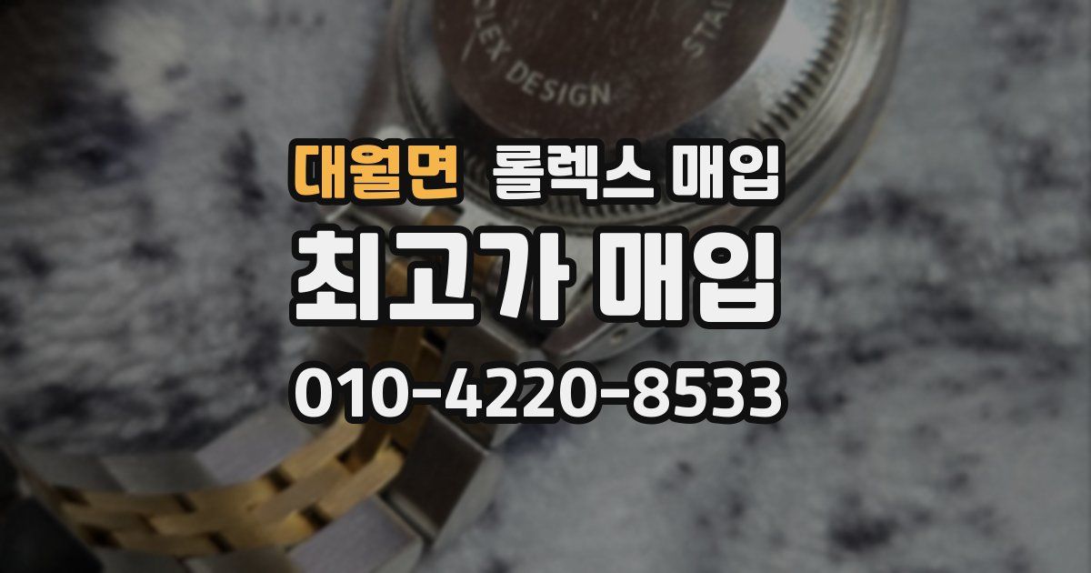 대월면 롤렉스 매입